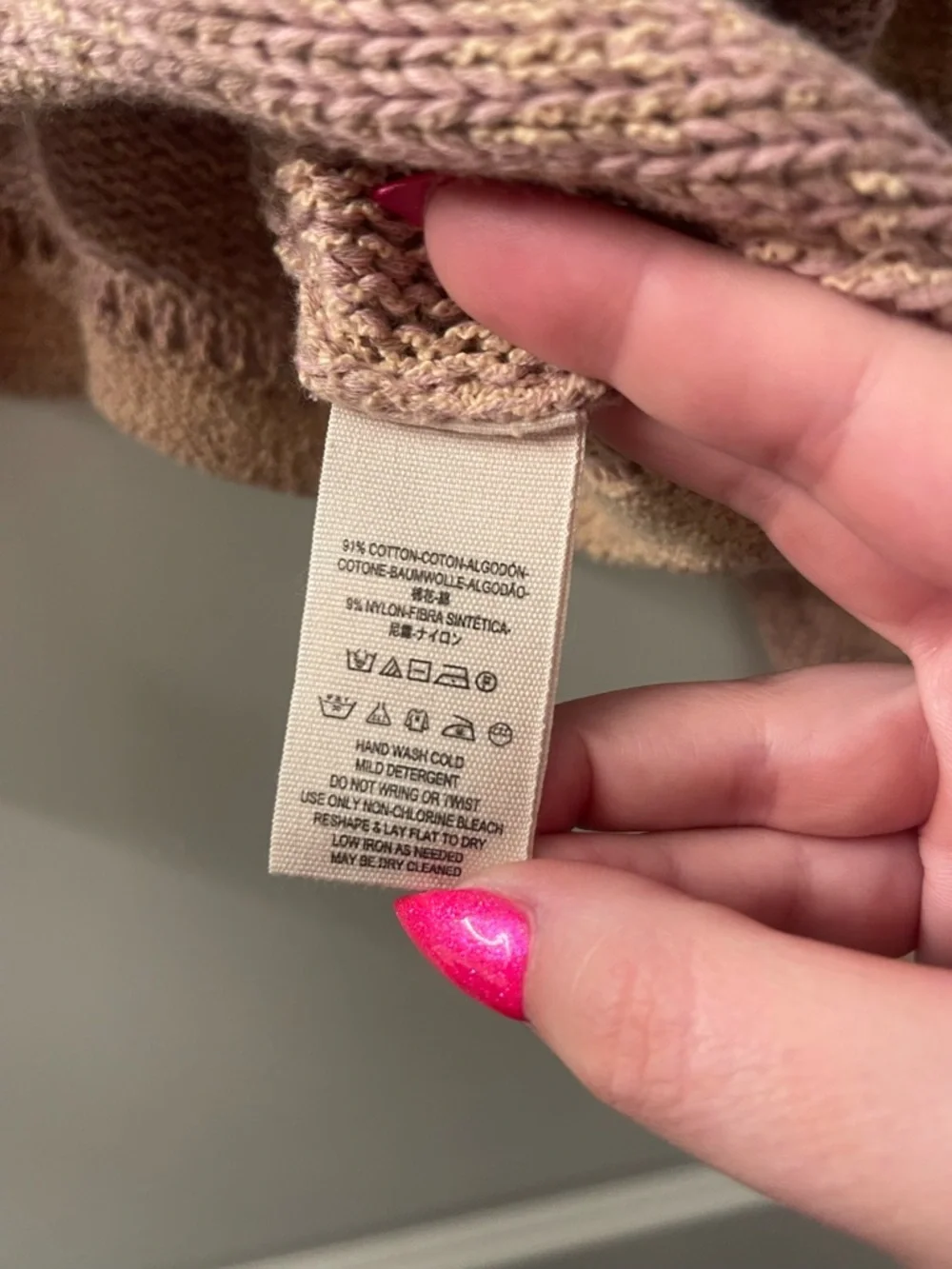 Free People Soft Blush V-Neck Cropped Sweater